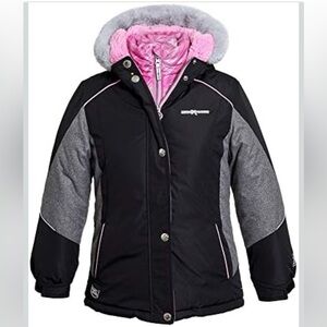 ZeroXposur Girl 3 In 1 Ski Winter Jacket Parka Insulated Weatherproof Sz 14 NEW